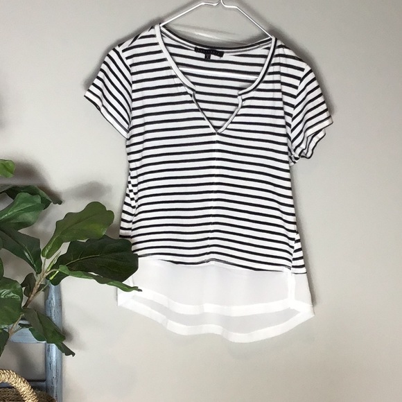 Sanctuary > Striped V Neck Top Small - Picture 2 of 8